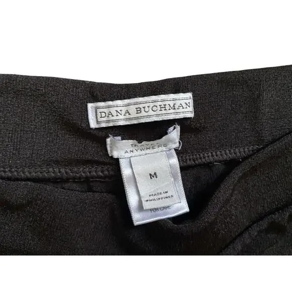Dana Buchman Travel Anywhere Womens Medium Black Pull On Cropped Pants Stretch - Picture 4 of 4
